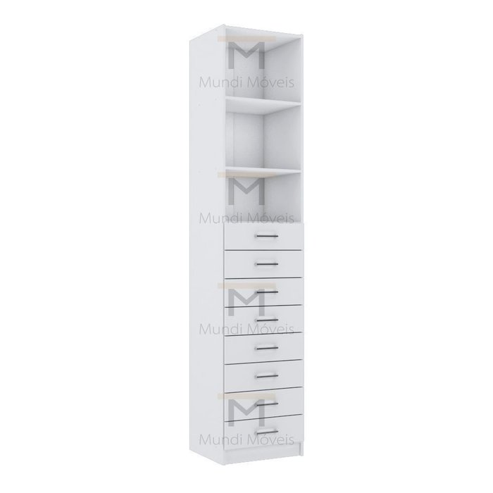 Módulo Closet Torre Com 8 Gavetas + 3 Prateleiras M378.B