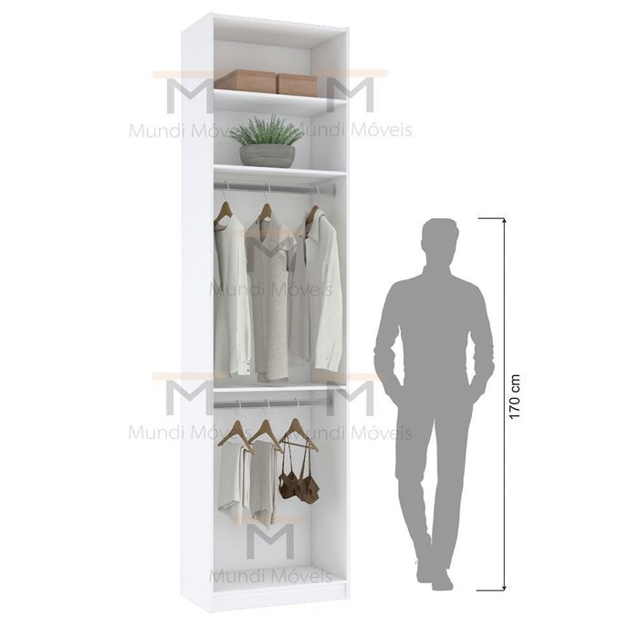 Módulo Closet Cabideiro Duplo A270Xl70Xp40 M413.B