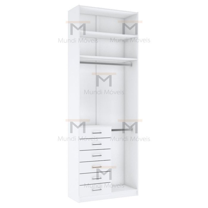 Módulo Closet Gaveteiro E Cabideiro A270Xl95Xp40 M415.B
