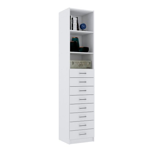Módulo Closet Torre Com 8 Gavetas + 3 Prateleiras M378.B