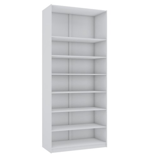 Módulo 225cm 8 Prateleiras Branco M753.B | Mundi Móveis