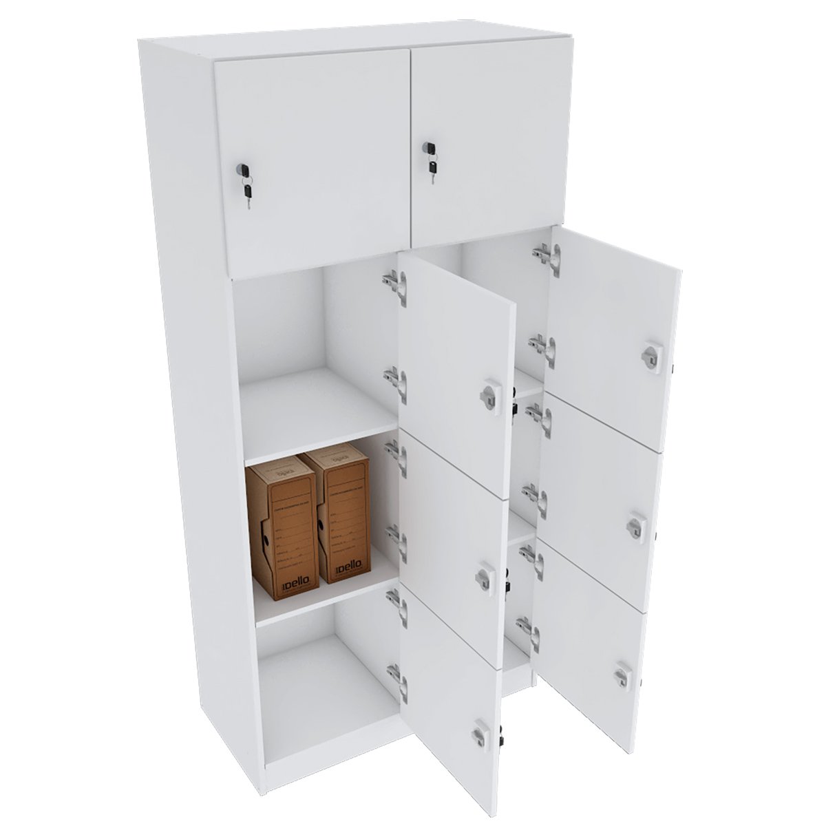 小物 Non.sino-8 Escaninho 8 Nichos Branco M193.2021.B | Mundi Móveis