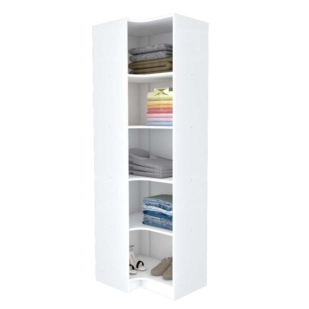 Armário 4 Prateleiras Branco M102.2021.B | Mundi Móveis