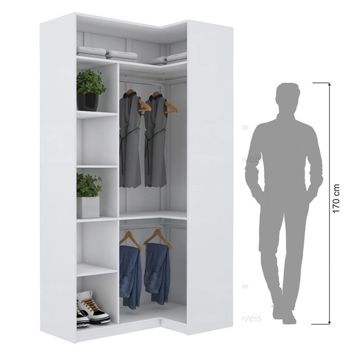 Módulo M382.B Closet Cab. Duplo, Nichos A220 X P45Xl1 75Xl2 120